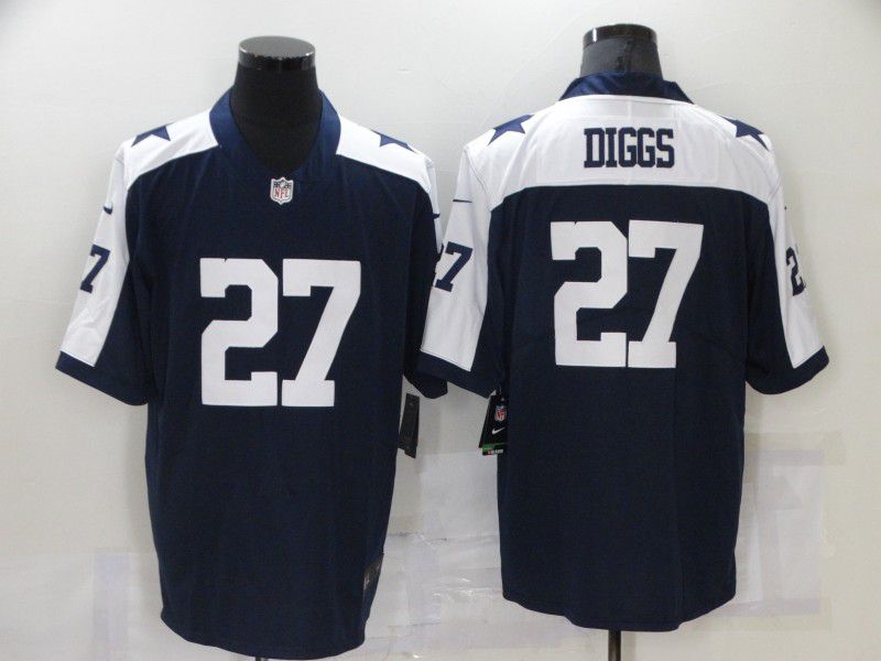 Men Dallas Cowboys #27 Diggs Blue Nike Vapor Untouchable Limited 2021 NFL Jersey
